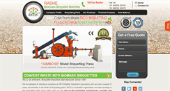Desktop Screenshot of biomassbriquetting.com