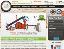 Tablet Screenshot of biomassbriquetting.com