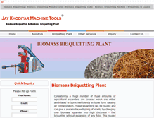 Tablet Screenshot of biomassbriquetting.net